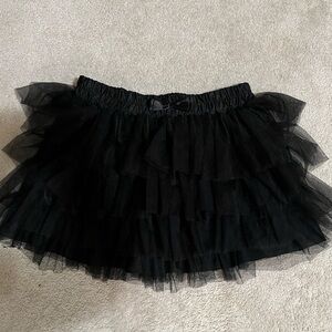 Fabulous Torrid Black Tulle Mini Skirt